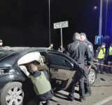 Terroristic attack to leader of coal smugglers Ihor Salo, Kyiv, Ukraine