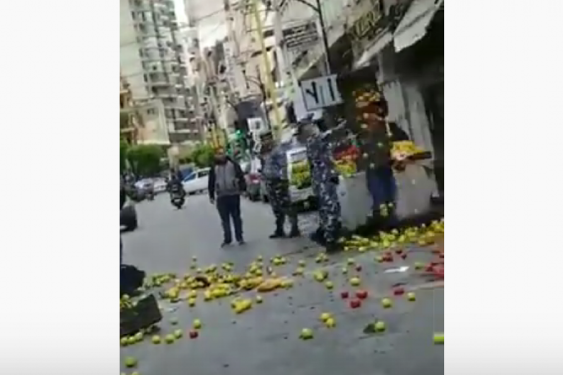 "Quarantine riot", Lebanon, Mar 18, 2020