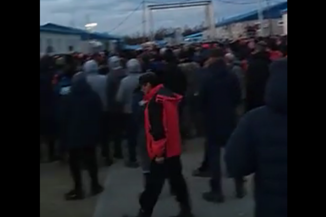 Riots in Siberia Oil & Gas Company, Russia, Apr 27, 2020