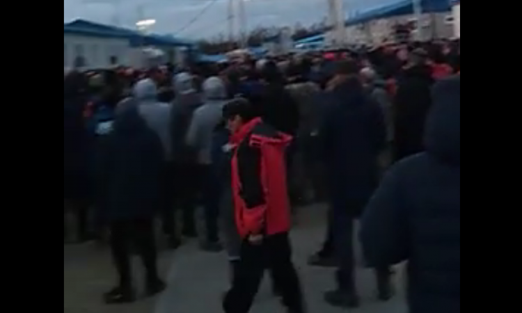 Riots in Siberia Oil & Gas Company, Russia, Apr 27, 2020