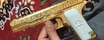 Decorated weapon from the Middle East