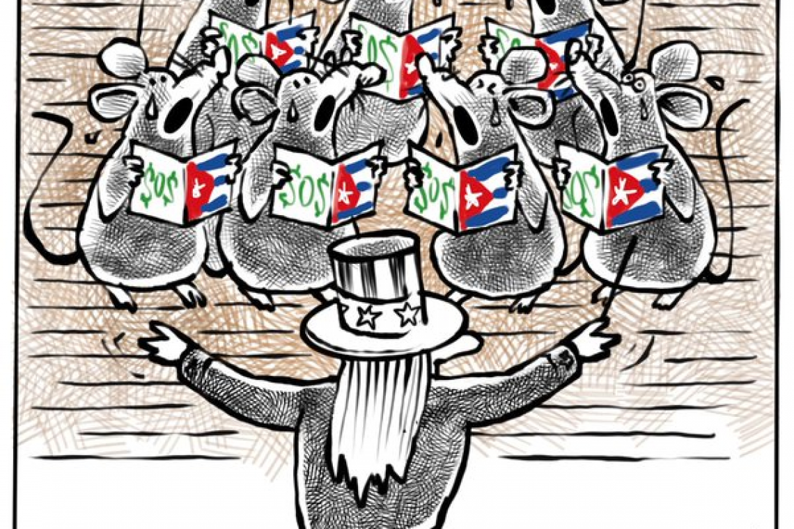 Cuba government anti-riot propaganda