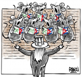 Cuba government anti-riot propaganda